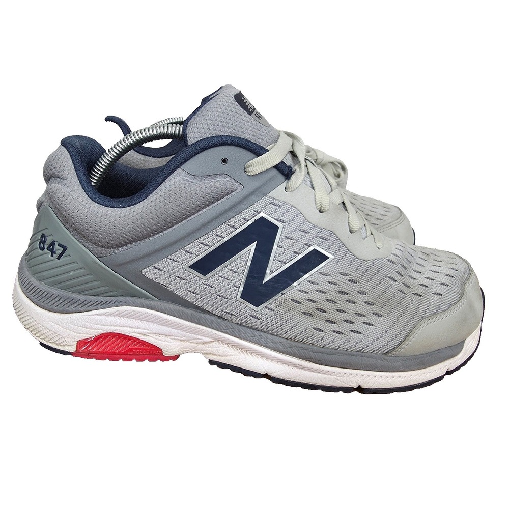 New Balance 847v4 Shoes Mens 9.5 Wide Gray Blue Running Walking Sneakers